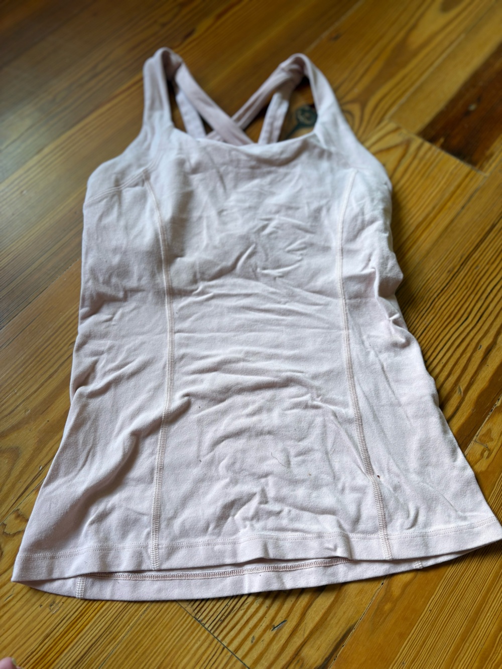 lululemon athletica Light Pink Seamless Tank Top